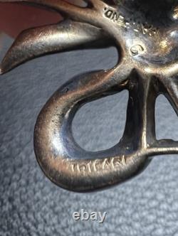 Vintage 1940s Trifari Alfred Philippe Sterling Silver Floral Bouquet Brooch