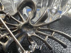 Vintage 1940s Trifari Alfred Philippe Sterling Silver Floral Bouquet Brooch