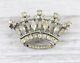 Vintage 1946 Alfred Philippe Trifari Sterling Silver Iconic Crown Brooch Rare