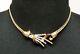 Vintage 1949 Crown Trifari Alfred Philippe Rhinestone Baguette Necklace BK PC