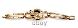 Vintage 1950's Signed TRIFARI Alfred Philippe Rhinestone Baguette Link Bracelet