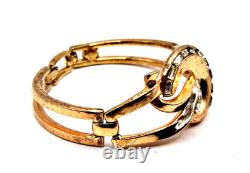 Vintage 1950's Signed TRIFARI Alfred Philippe Rhinestone Baguette Link Bracelet