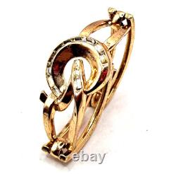 Vintage 1950's Signed TRIFARI Alfred Philippe Rhinestone Baguette Link Bracelet