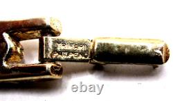 Vintage 1950's Signed TRIFARI Alfred Philippe Rhinestone Baguette Link Bracelet