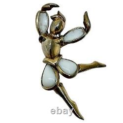 Vintage 1950s TRIFARI Alfred Philippe Petalettes Beau Belles Ballet Dancers Pair
