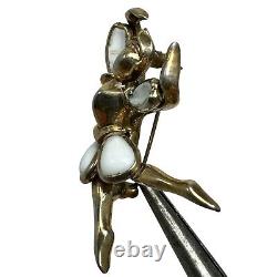 Vintage 1950s TRIFARI Alfred Philippe Petalettes Beau Belles Ballet Dancers Pair