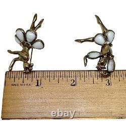 Vintage 1950s TRIFARI Alfred Philippe Petalettes Beau Belles Ballet Dancers Pair