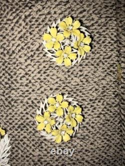 Vintage 1958 Crown Trifari Alfred Philippe Flowering Fern DemiParure Jewelry Set