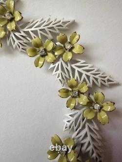 Vintage 1958 Crown Trifari Alfred Philippe Flowering Fern DemiParure Jewelry Set