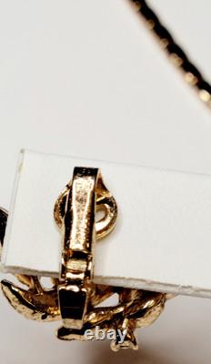 Vintage Alfred Philippe 1940s Trifari Pat. Pend Set Gold Plated Rhinestones
