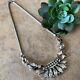 Vintage Alfred Philippe Coronet Crown Wedding Bridal Choker Necklace Silver Tone