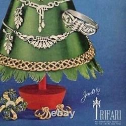 Vintage Alfred Philippe Coronet Crown Wedding Bridal Choker Necklace Silver Tone