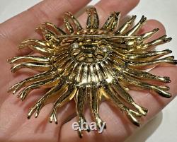 Vintage Alfred Philippe Crown TRIFARI Invisible Set Whimsical Flower Brooch DC2
