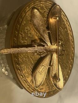 Vintage Alfred Philippe Crown Trifari Blue Enamel Dragonfly Brooch