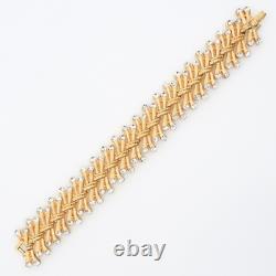 Vintage Alfred Philippe Crown Trifari Chantilly Rhinestone Bracelet 1950s