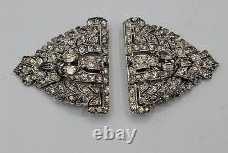 Vintage Alfred Philippe Crown Trifari Clip-Mates Dress Shoe Clips Brooch 1936