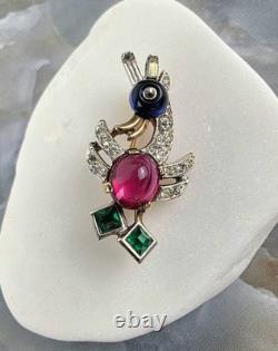 Vintage Alfred Philippe Crown Trifari Duck Pin Brooch Signed With Pat Pend