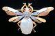 Vintage Alfred Philippe Crown Trifari Fantasia Bee Jelly Belly Pearl Brooch Pin