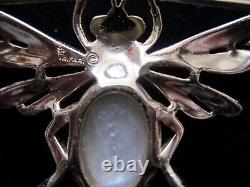 Vintage Alfred Philippe Crown Trifari Fantasia Bee Jelly Belly Pearl Brooch Pin