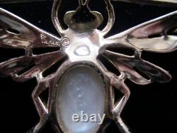Vintage Alfred Philippe Crown Trifari Fantasia Bee Jelly Belly Pearl Brooch Pin