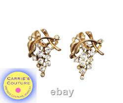 Vintage Alfred Philippe Crown Trifari Grape Cluster Couture Brooches