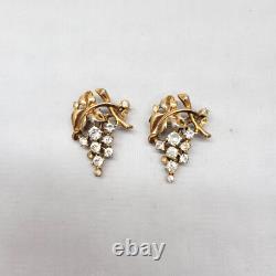 Vintage Alfred Philippe Crown Trifari Grape Cluster Couture Brooches