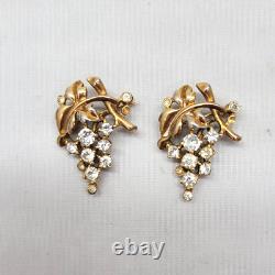 Vintage Alfred Philippe Crown Trifari Grape Cluster Couture Brooches