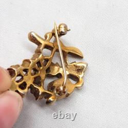 Vintage Alfred Philippe Crown Trifari Grape Cluster Couture Brooches