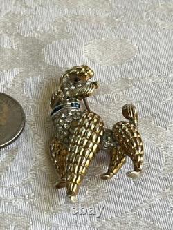 Vintage Alfred Philippe Crown Trifari Paris in Spring French Poodle Brooch
