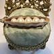 Vintage Alfred Philippe Crown Trifari Sign Pea Pod Rhinesatone Pearl Brooch Pin