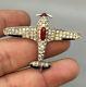 Vintage Alfred Philippe Crown Trifari WWII Fighter Airplane Brooch
