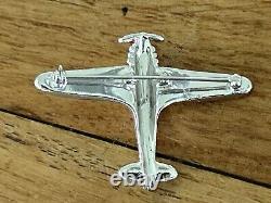 Vintage Alfred Philippe Crown Trifari WWII Fighter Airplane Brooch VGUC
