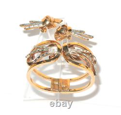 Vintage Alfred Philippe Signed Crown Trifari PAT PEND Meteor Demi Parure 1949