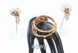 Vintage Alfred Philippe Signed Crown Trifari PAT PEND Meteor Demi Parure 1949