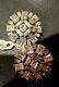 Vintage Alfred Philippe Trifari Clip On Earrings Rhinestones Silver Tone RARE