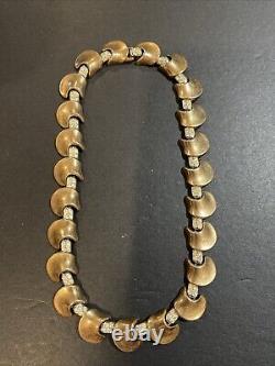 Vintage Alfred Philippe Trifari Gold Tone Rhinestone Choker Necklace