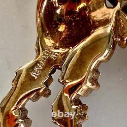 Vintage Alfred Philippe Trifari Jeweled Symphony Poodle Pin