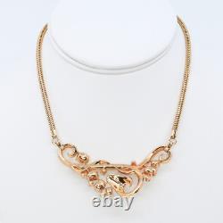 Vintage Alfred Philippe Trifari Pat. Pend. Promenade Necklace and Bracelet 1952