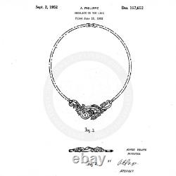 Vintage Alfred Philippe Trifari Pat. Pend. Promenade Necklace and Bracelet 1952