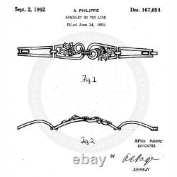 Vintage Alfred Philippe Trifari Pat. Pend. Promenade Necklace and Bracelet 1952