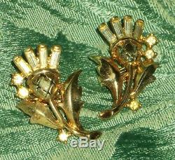 Vintage Alfred Philippe Trifari Scottish Thistle Necklace/bracelet/earrings Set