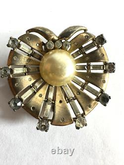 Vintage Brooch Trifari Fur Clip Alfred Philippe Dream Shell Sterling Rare 1940s