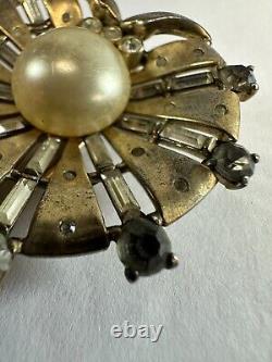 Vintage Brooch Trifari Fur Clip Alfred Philippe Dream Shell Sterling Rare 1940s