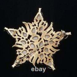 Vintage CROWN TRIFARI Alfred Philippe Moonglow Star Acorn Fruit Salad Pin Brooch