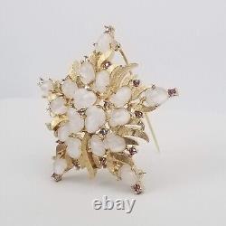 Vintage CROWN TRIFARI Alfred Philippe Moonglow Star Acorn Fruit Salad Pin Brooch