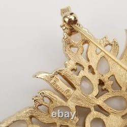 Vintage CROWN TRIFARI Alfred Philippe Moonglow Star Acorn Fruit Salad Pin Brooch