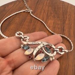 Vintage CROWN TRIFARI? PAT PEND? Fruit Salad ALFRED PHILIPPE Navette NECKLACE