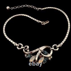 Vintage CROWN TRIFARI? PAT PEND? Fruit Salad ALFRED PHILIPPE Navette NECKLACE