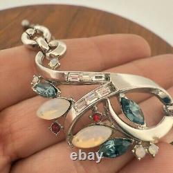 Vintage CROWN TRIFARI? PAT PEND? Fruit Salad ALFRED PHILIPPE Navette NECKLACE