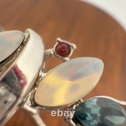 Vintage CROWN TRIFARI? PAT PEND? Fruit Salad ALFRED PHILIPPE Navette NECKLACE